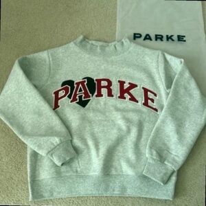 PARKE Heart Crewneck Grey & Maroon | New With Tags ❤️